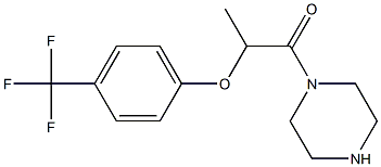 1-(piperazin-1-yl)-2-[4-(trifluoromethyl)phenoxy]propan-1-one