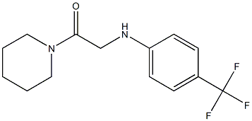 1-(piperidin-1-yl)-2-{[4-(trifluoromethyl)phenyl]amino}ethan-1-one Structure