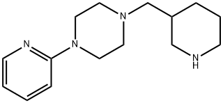 1-(piperidin-3-ylmethyl)-4-(pyridin-2-yl)piperazine Struktur