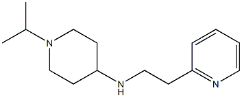 1-(propan-2-yl)-N-[2-(pyridin-2-yl)ethyl]piperidin-4-amine 化学構造式