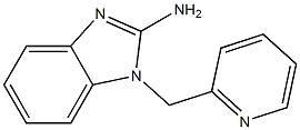1-(pyridin-2-ylmethyl)-1H-1,3-benzodiazol-2-amine 结构式