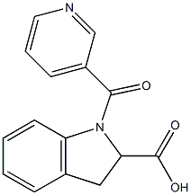 1-(pyridin-3-ylcarbonyl)-2,3-dihydro-1H-indole-2-carboxylic acid