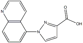 1-(quinolin-5-yl)-1H-pyrazole-3-carboxylic acid,,结构式