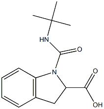 1-(tert-butylcarbamoyl)-2,3-dihydro-1H-indole-2-carboxylic acid|