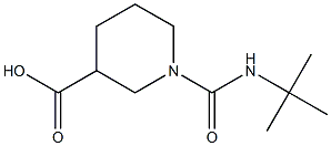 1-(tert-butylcarbamoyl)piperidine-3-carboxylic acid Struktur
