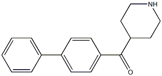 1,1'-biphenyl-4-yl(piperidin-4-yl)methanone,,结构式