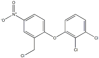 1,2-dichloro-3-[2-(chloromethyl)-4-nitrophenoxy]benzene Structure