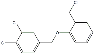 1,2-dichloro-4-[2-(chloromethyl)phenoxymethyl]benzene Structure