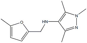 1,3,5-trimethyl-N-[(5-methylfuran-2-yl)methyl]-1H-pyrazol-4-amine Structure