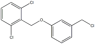 1,3-dichloro-2-[3-(chloromethyl)phenoxymethyl]benzene Struktur