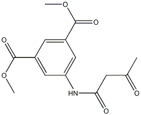 1,3-dimethyl 5-(3-oxobutanamido)benzene-1,3-dicarboxylate Structure