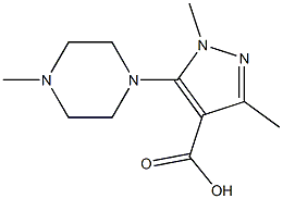 1,3-dimethyl-5-(4-methylpiperazin-1-yl)-1H-pyrazole-4-carboxylic acid|