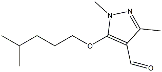 1,3-dimethyl-5-[(4-methylpentyl)oxy]-1H-pyrazole-4-carbaldehyde