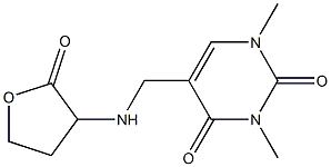 1,3-dimethyl-5-{[(2-oxooxolan-3-yl)amino]methyl}-1,2,3,4-tetrahydropyrimidine-2,4-dione,,结构式