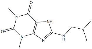1,3-dimethyl-8-[(2-methylpropyl)amino]-2,3,6,7-tetrahydro-1H-purine-2,6-dione 结构式