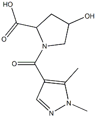 1-[(1,5-dimethyl-1H-pyrazol-4-yl)carbonyl]-4-hydroxypyrrolidine-2-carboxylic acid