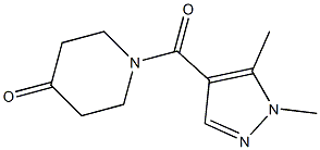 1-[(1,5-dimethyl-1H-pyrazol-4-yl)carbonyl]piperidin-4-one