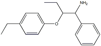 1-[(1-amino-1-phenylbutan-2-yl)oxy]-4-ethylbenzene 结构式