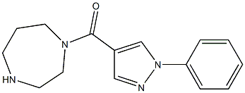 1-[(1-phenyl-1H-pyrazol-4-yl)carbonyl]-1,4-diazepane,,结构式