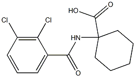 1-[(2,3-dichlorobenzene)amido]cyclohexane-1-carboxylic acid 化学構造式