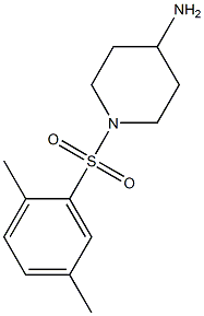 1-[(2,5-dimethylbenzene)sulfonyl]piperidin-4-amine Struktur