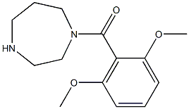 1-[(2,6-dimethoxyphenyl)carbonyl]-1,4-diazepane,,结构式