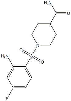 1-[(2-amino-4-fluorobenzene)sulfonyl]piperidine-4-carboxamide