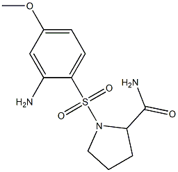 1-[(2-amino-4-methoxybenzene)sulfonyl]pyrrolidine-2-carboxamide