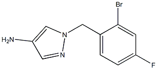1-[(2-bromo-4-fluorophenyl)methyl]-1H-pyrazol-4-amine