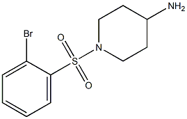 1-[(2-bromobenzene)sulfonyl]piperidin-4-amine Structure