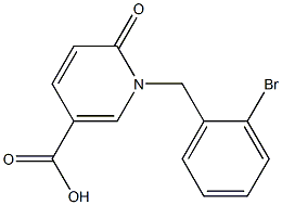 1-[(2-bromophenyl)methyl]-6-oxo-1,6-dihydropyridine-3-carboxylic acid|