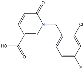  1-[(2-chloro-4-fluorophenyl)methyl]-6-oxo-1,6-dihydropyridine-3-carboxylic acid