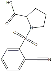 1-[(2-cyanobenzene)sulfonyl]pyrrolidine-2-carboxylic acid