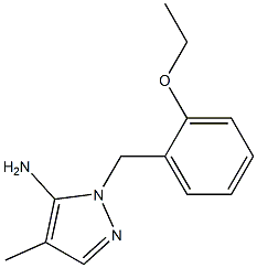 1-[(2-ethoxyphenyl)methyl]-4-methyl-1H-pyrazol-5-amine 化学構造式