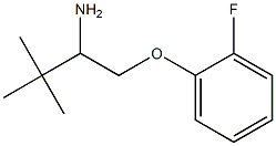 1-[(2-fluorophenoxy)methyl]-2,2-dimethylpropylamine Structure