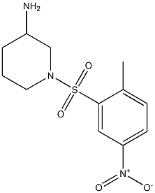 1-[(2-methyl-5-nitrobenzene)sulfonyl]piperidin-3-amine