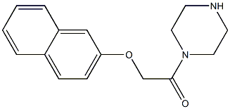 1-[(2-naphthyloxy)acetyl]piperazine Structure