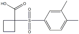 1-[(3,4-dimethylphenyl)sulfonyl]cyclobutanecarboxylic acid|