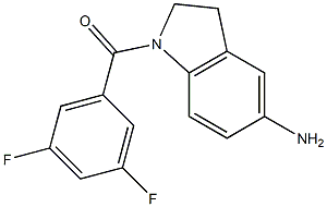 1-[(3,5-difluorophenyl)carbonyl]-2,3-dihydro-1H-indol-5-amine Structure