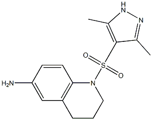 1-[(3,5-dimethyl-1H-pyrazole-4-)sulfonyl]-1,2,3,4-tetrahydroquinolin-6-amine|