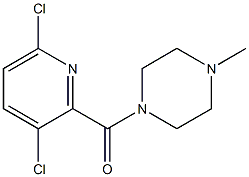 1-[(3,6-dichloropyridin-2-yl)carbonyl]-4-methylpiperazine,,结构式