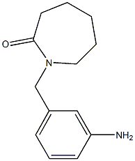 1-[(3-aminophenyl)methyl]azepan-2-one Struktur