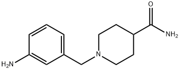 1-[(3-aminophenyl)methyl]piperidine-4-carboxamide Struktur