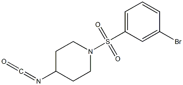 1-[(3-bromobenzene)sulfonyl]-4-isocyanatopiperidine