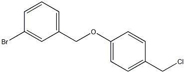 1-[(3-bromophenyl)methoxy]-4-(chloromethyl)benzene,,结构式