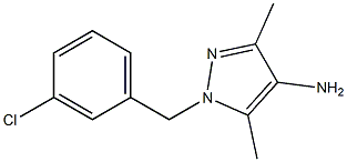 1-[(3-chlorophenyl)methyl]-3,5-dimethyl-1H-pyrazol-4-amine