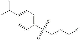 1-[(3-chloropropyl)sulfonyl]-4-isopropylbenzene 化学構造式