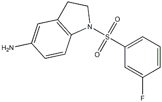 1-[(3-fluorobenzene)sulfonyl]-2,3-dihydro-1H-indol-5-amine