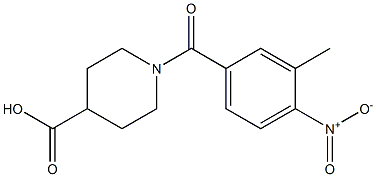  1-[(3-methyl-4-nitrophenyl)carbonyl]piperidine-4-carboxylic acid