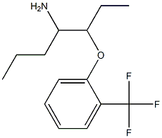 1-[(4-aminoheptan-3-yl)oxy]-2-(trifluoromethyl)benzene 结构式